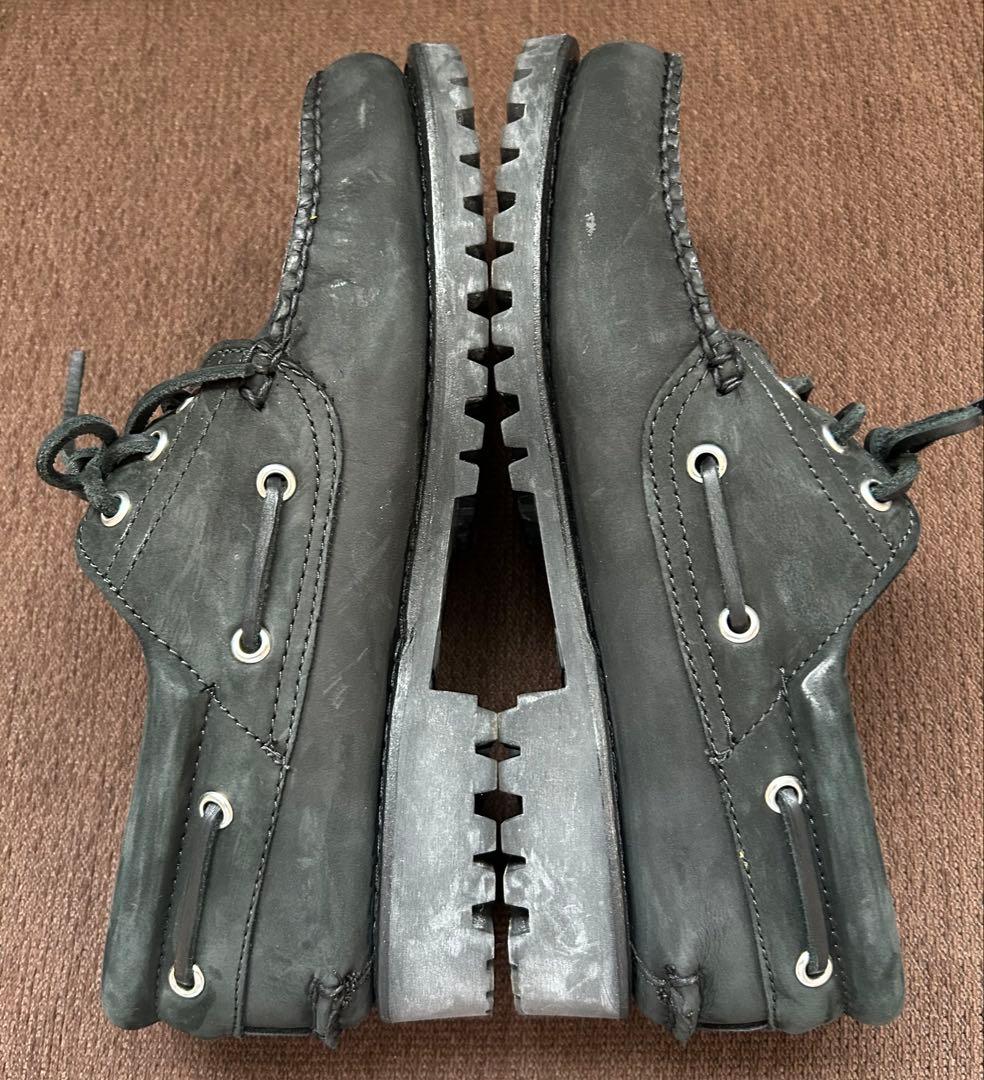 Timberlandブラックインナーイエロー7.5デッキシューズ 25.5 美品