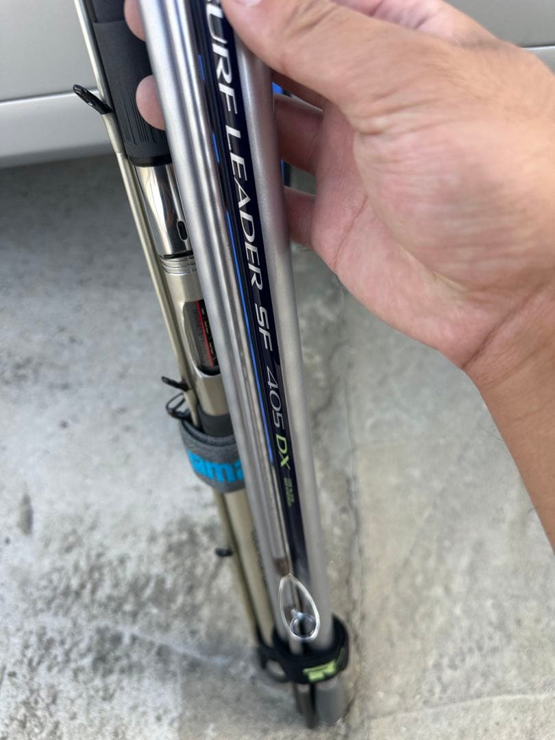 美品シマノSURF LEADER SF 4105 DX とがま船真鯛50-360