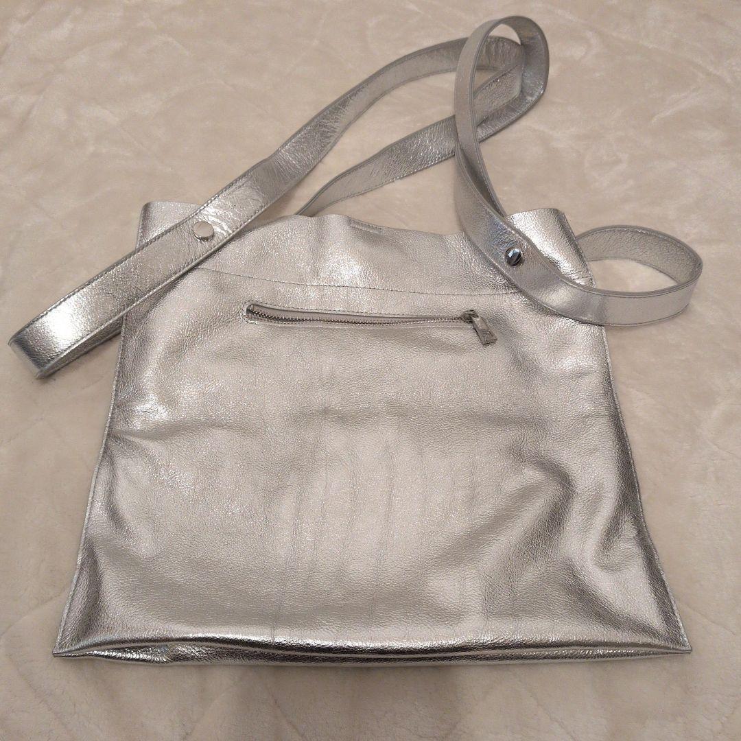 2点セット　BEAURE 本革バッグ　ブラック シルバー ショルダーバッグ