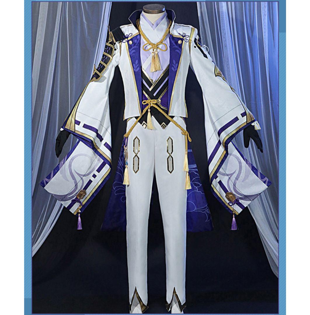 原神　神里綾人　コスプレ衣装　ウィッグ