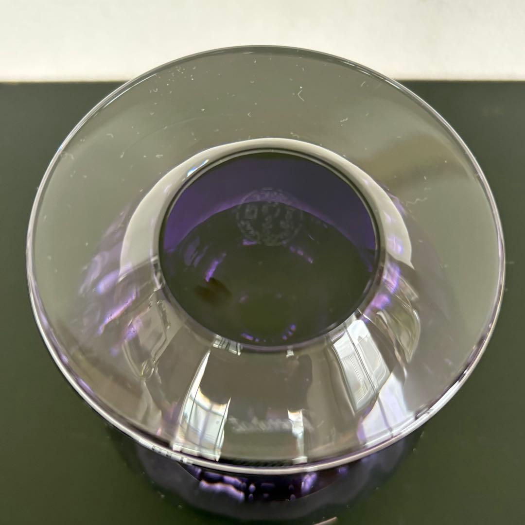 【新品未使用】Baccarat バカラ アクアレーユ 一輪挿し パープル 希少