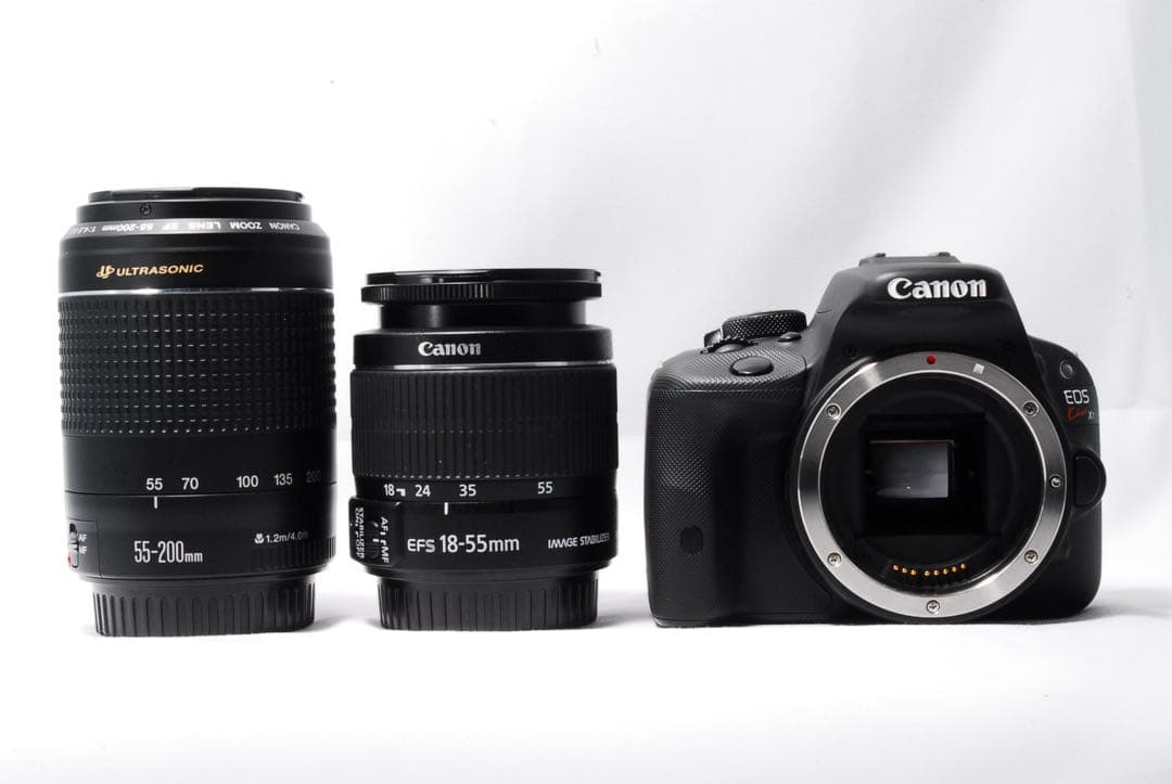 ❣️届いてすぐ使える❣️Canon Kiss X 7 ダブルレンズ キャノン