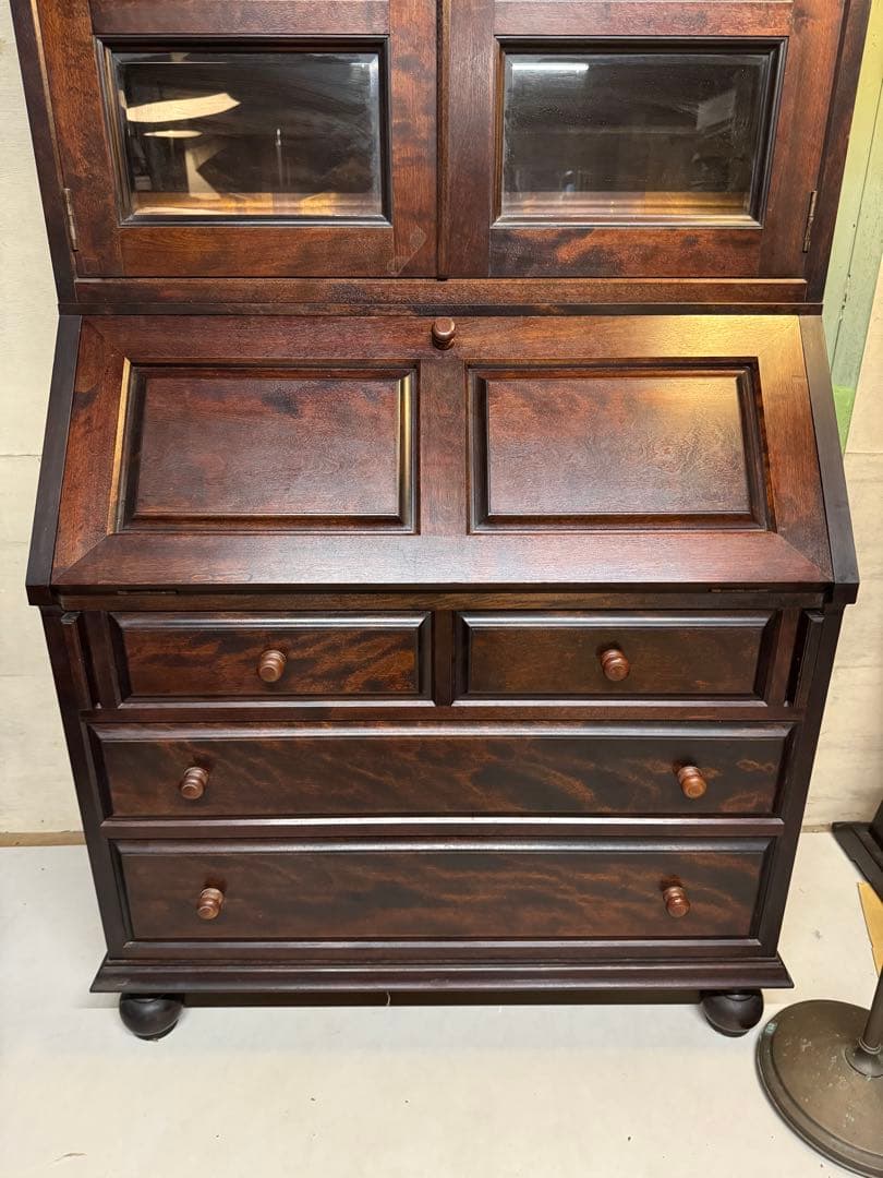 松本民芸家具 ライティングビューロー 本棚