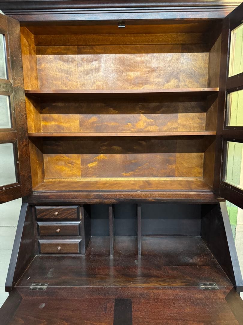 松本民芸家具 ライティングビューロー 本棚