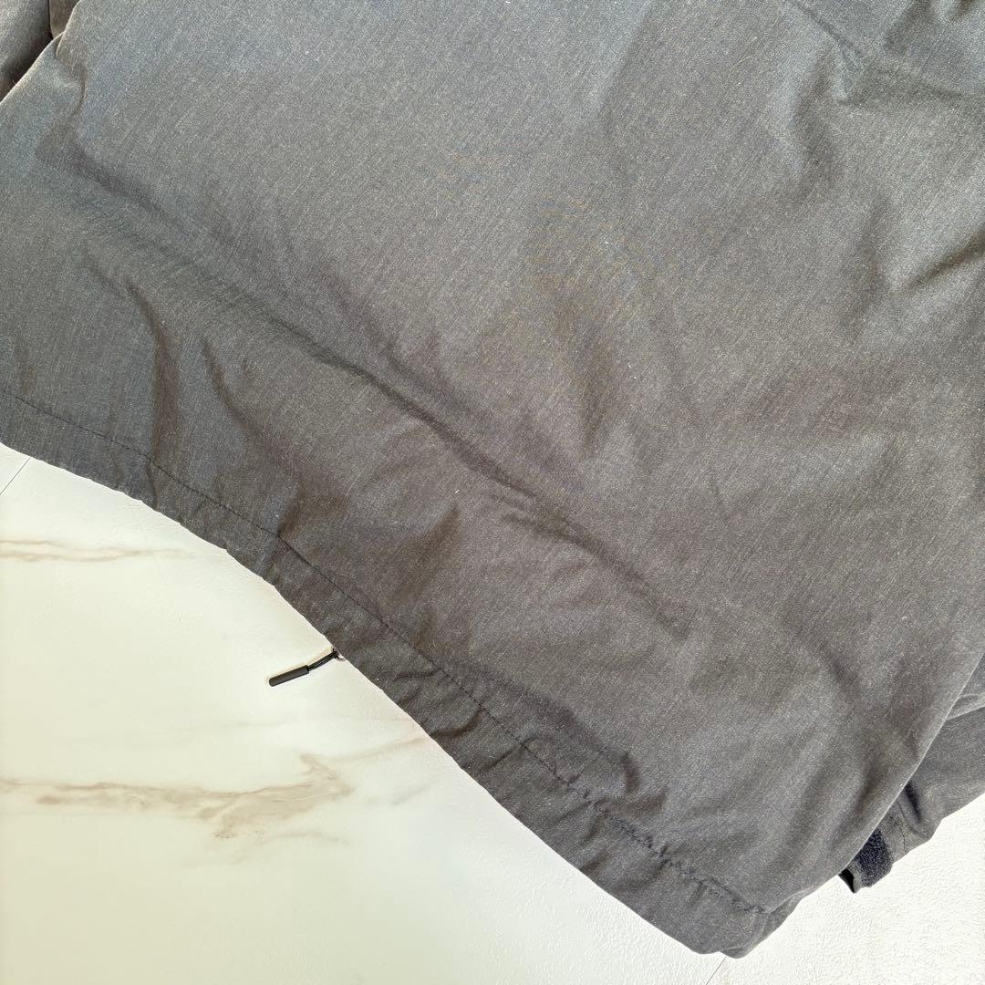 人気◆NANGA×ROCOCO 焚火 ダウンジャケット スタンドカラー グレー