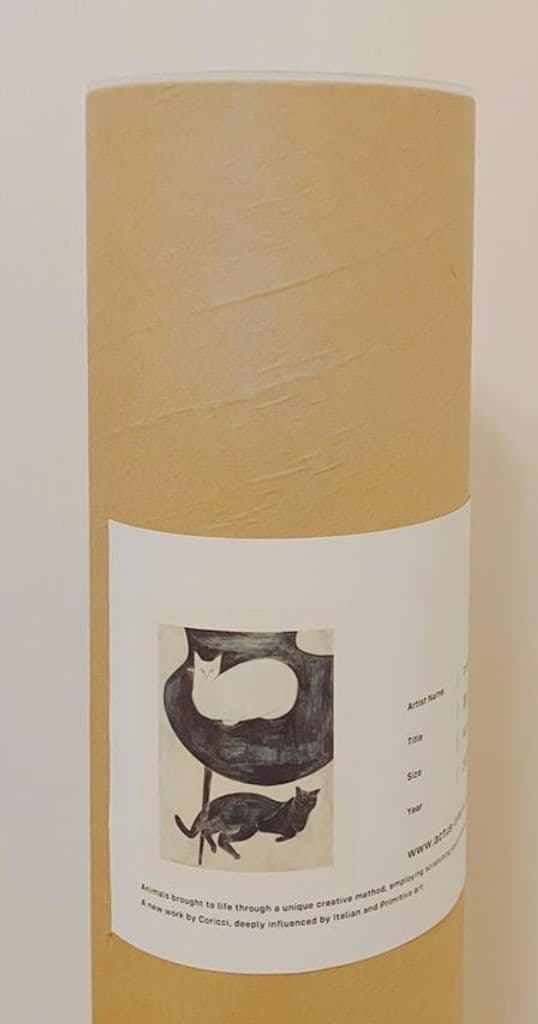 最終価格新品未使用　coricci | ポスター 猫と椅子と 40×50cm