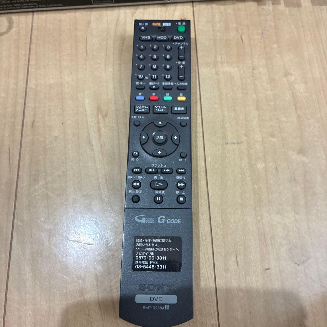 完動品！！VHS・DVDレコーダー SONY RDZ-D60V