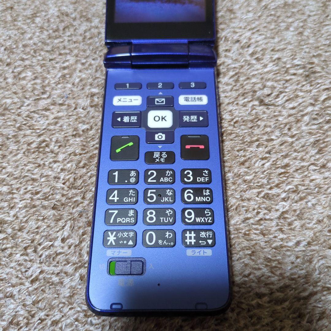南*ほ様 【美品】ガラケー　auかんたんケータイ KYF43 京セラ　ロイヤルブ