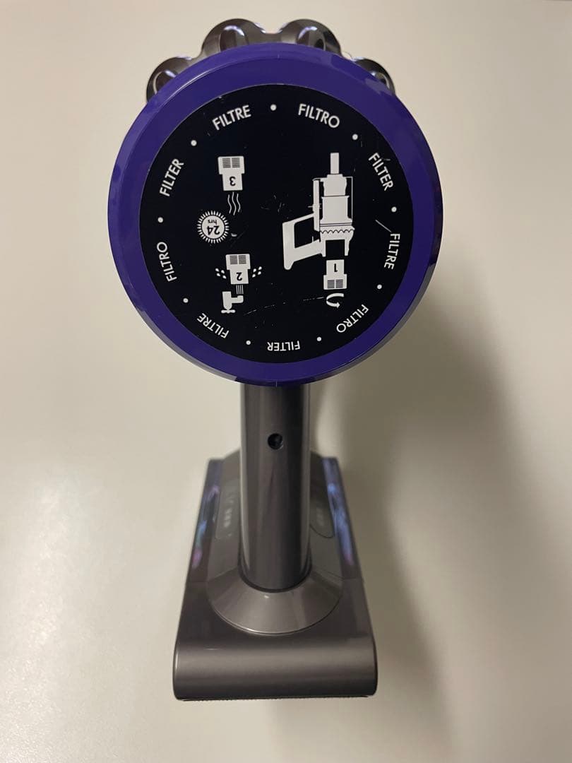 dyson v10 fluffy 本体＆純正ドック＆替えバッテリーとフィルター付