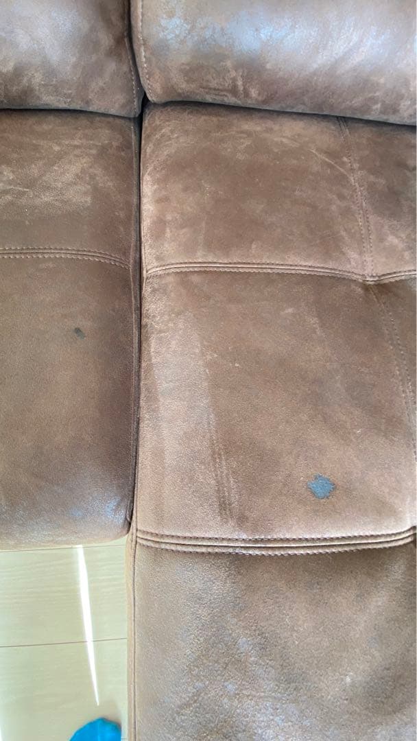 Relaxform メーダ レザーテックスカウチソファ S カカオ