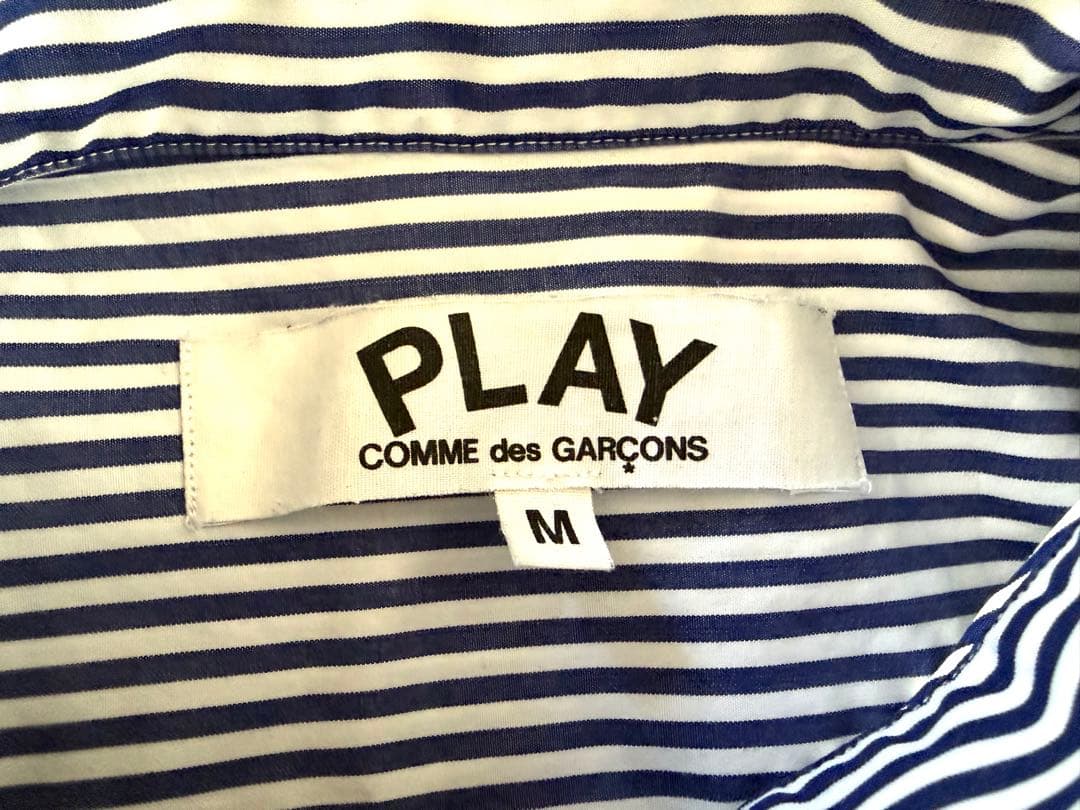 PLAY COMME des GARÇONS ストライプシャツ M