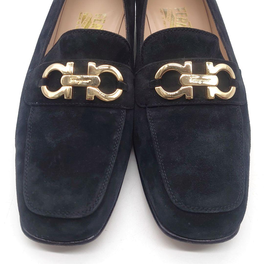 Salvatore Ferragamo スエード ガンチーニ ビットローファー