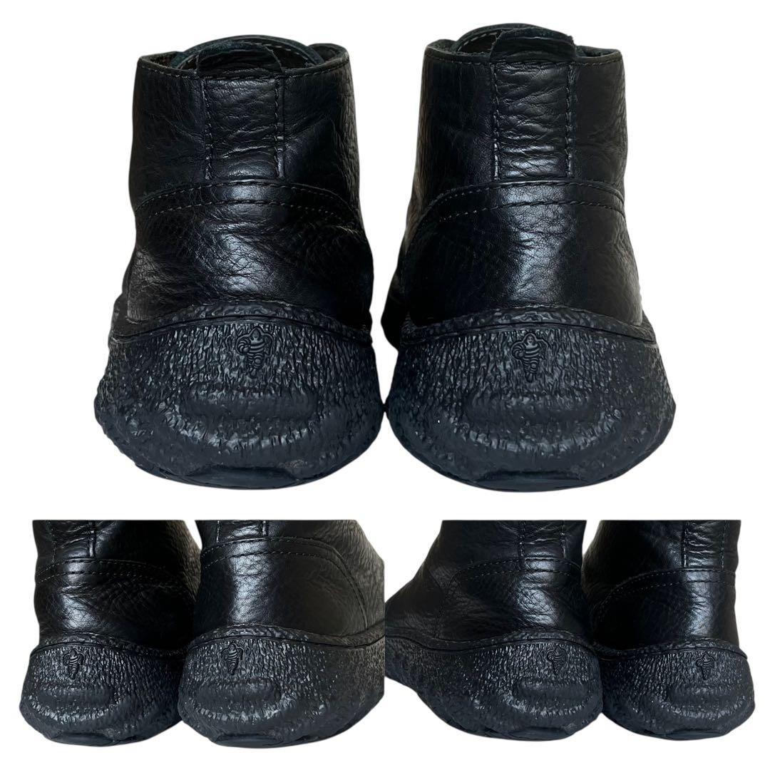 【美品】CAMPER 40 グランド ミシュラン レザー 厚底 オールブラック