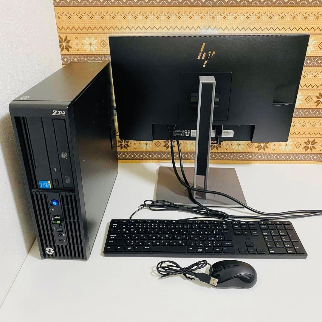 Y831 HPデスクトップSSD高速大画面Windows11オフィス2024付き