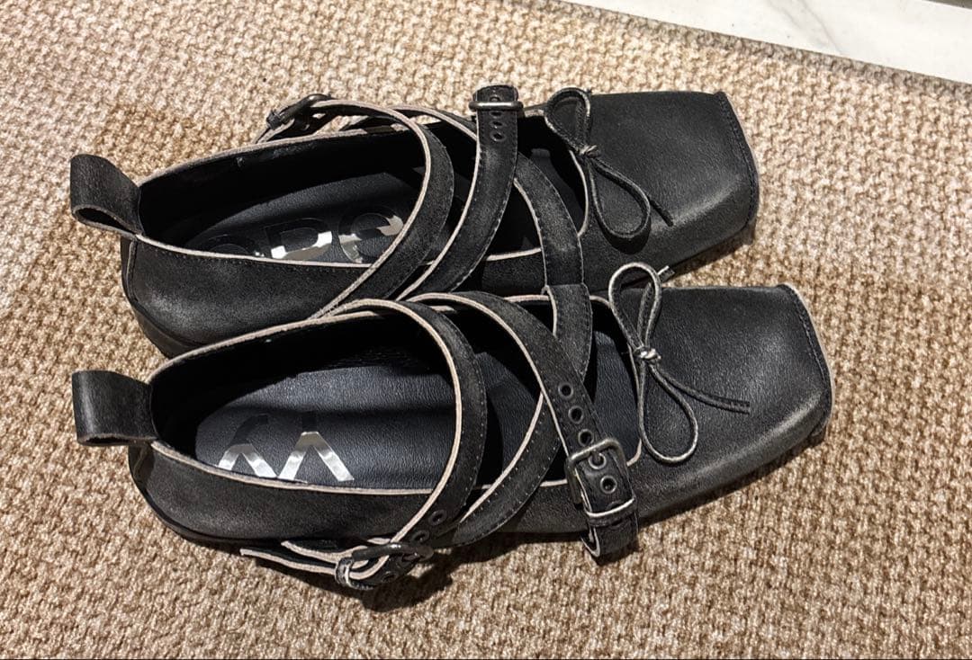 バレエ OPEN YY Cross Buckle Ballet Flats