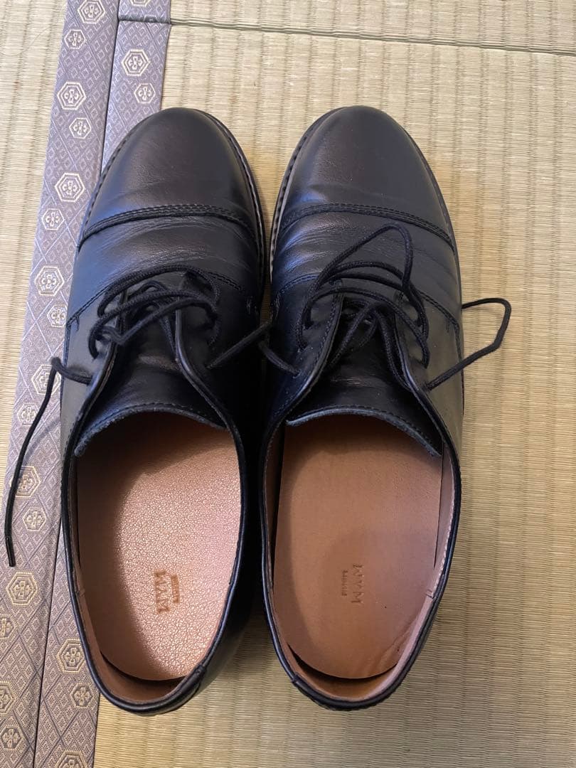 靴 wym GENUINE LEATHER PLAIN DERBY SHOES S