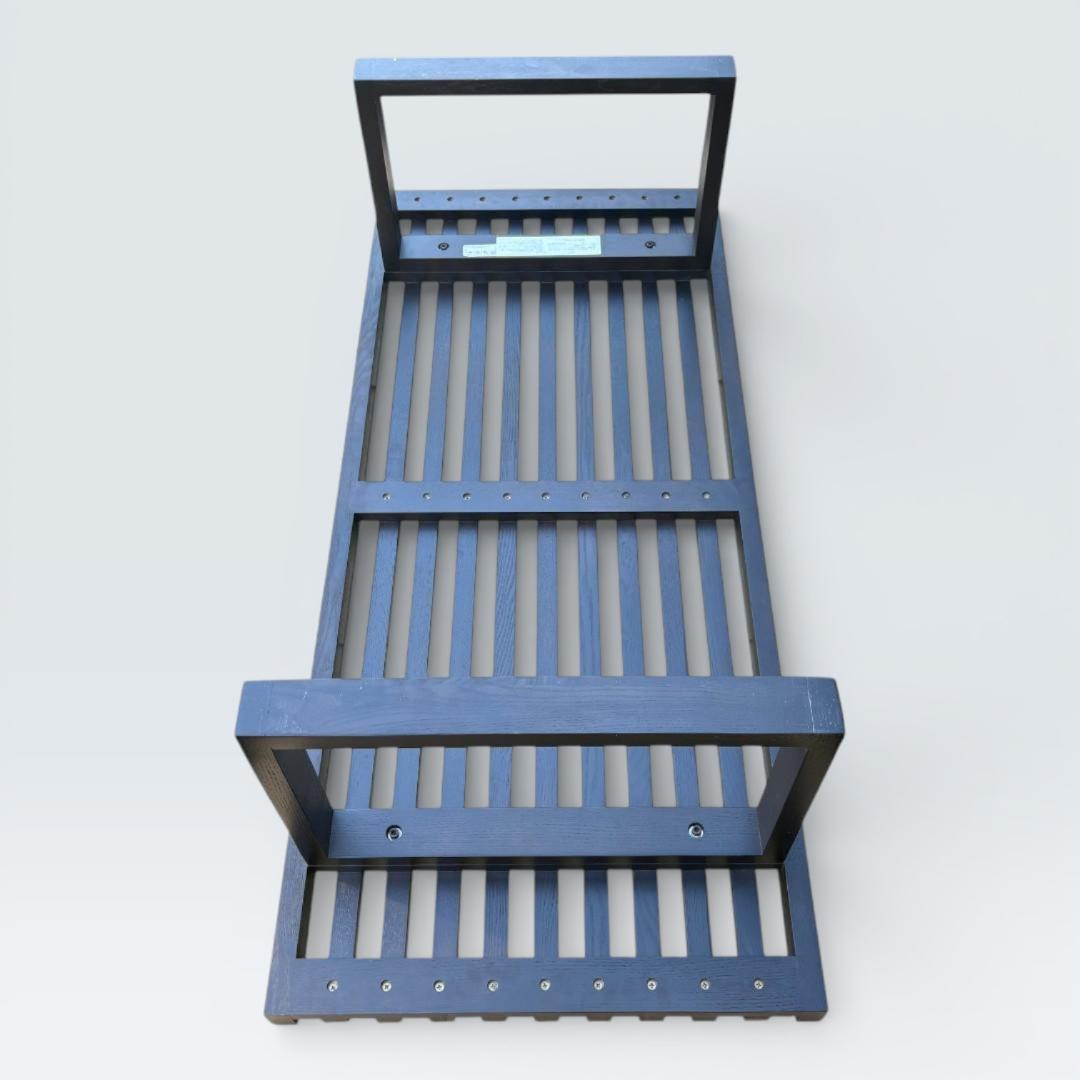 ネルソンベンチ風 センターテーブル ガラス天板 幅120cm