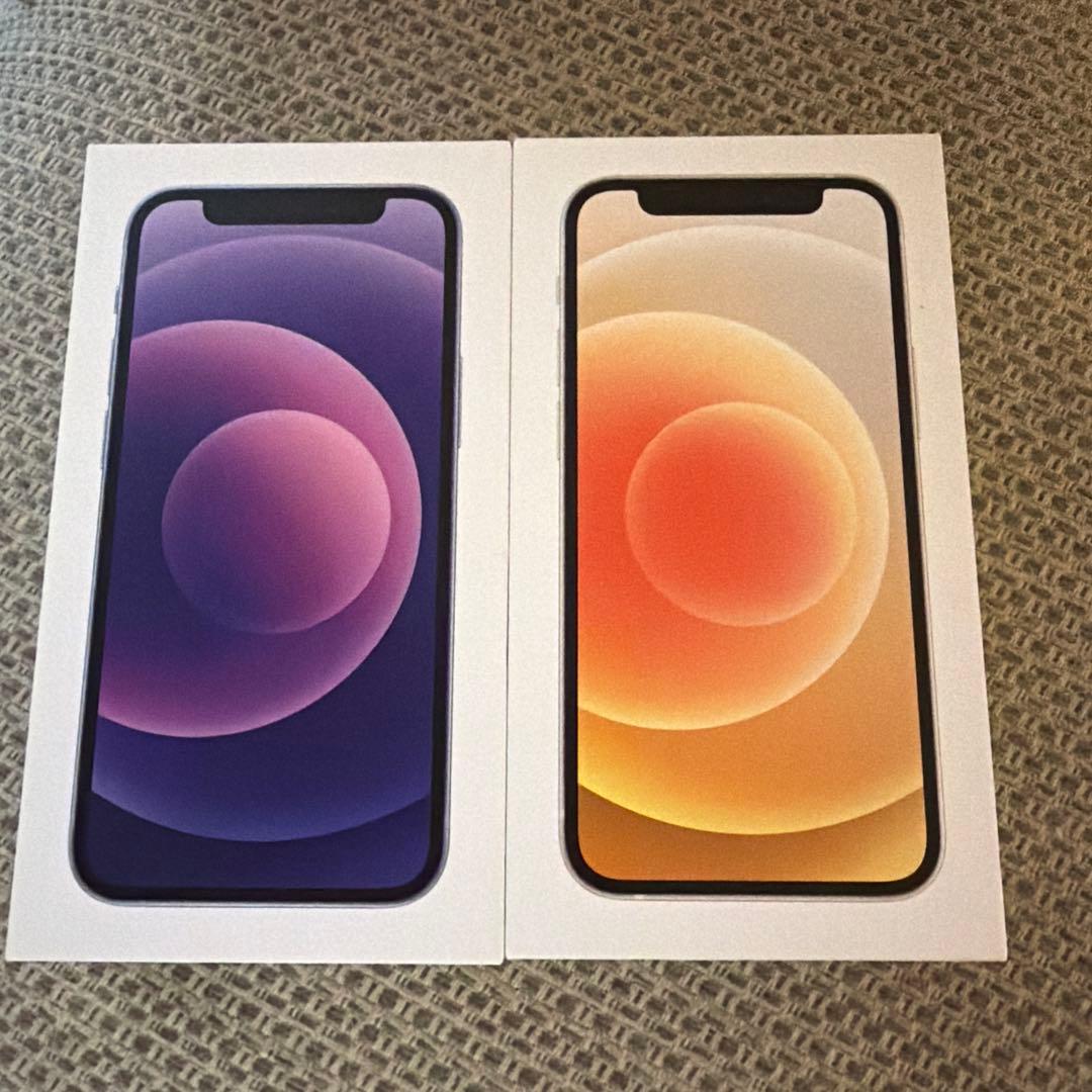 iPhone 12mini 256GB ホワイト パープル 2台セット