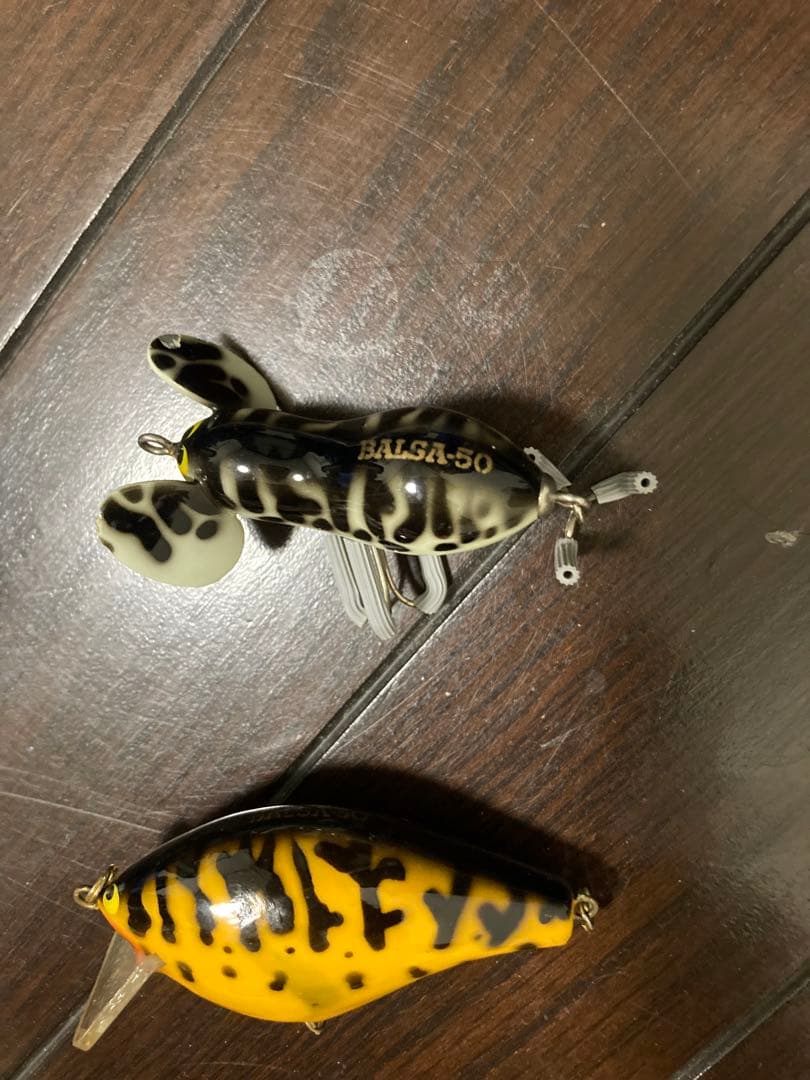 バルサ50 クランクベイト西岡サイン付きとラージーマウス　当時物