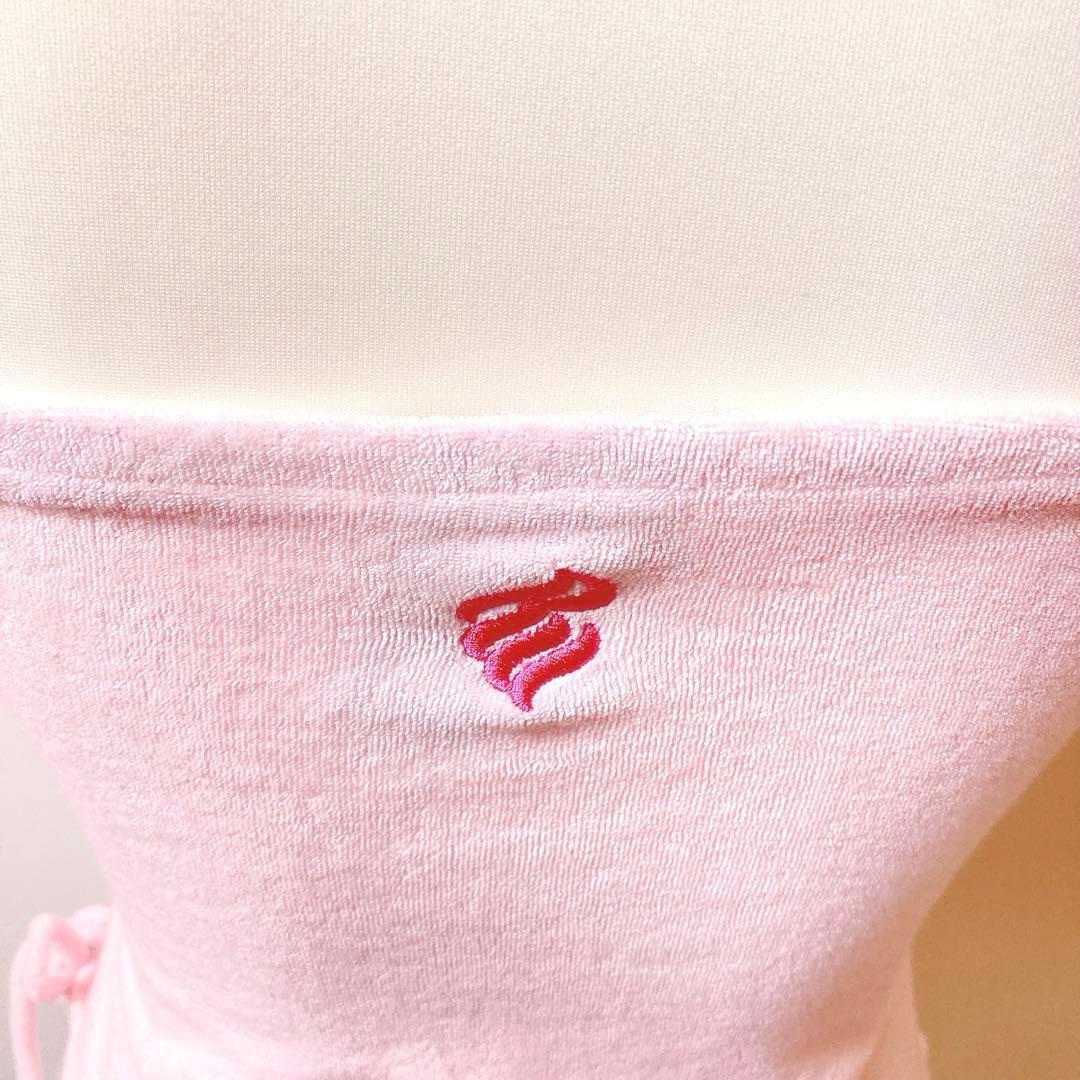 rocawear ベビーピンク ホルターネックミニワンピース　パイル生地