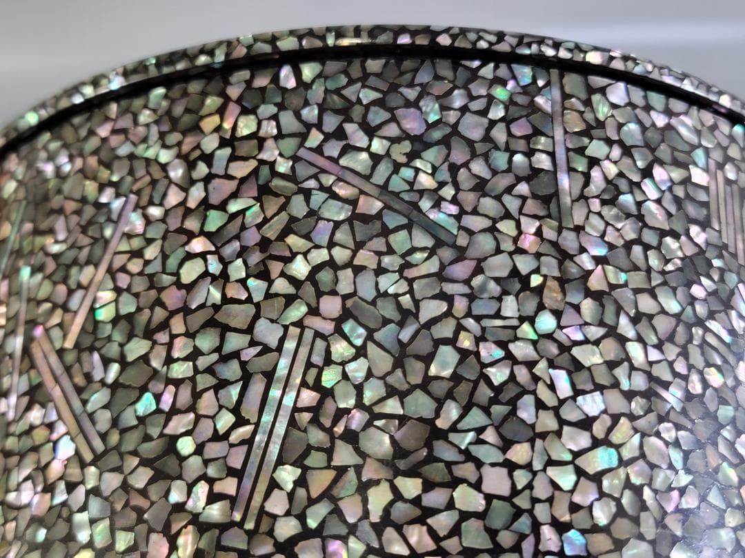 古美術 螺鈿 蓋物 茶櫃 DT348