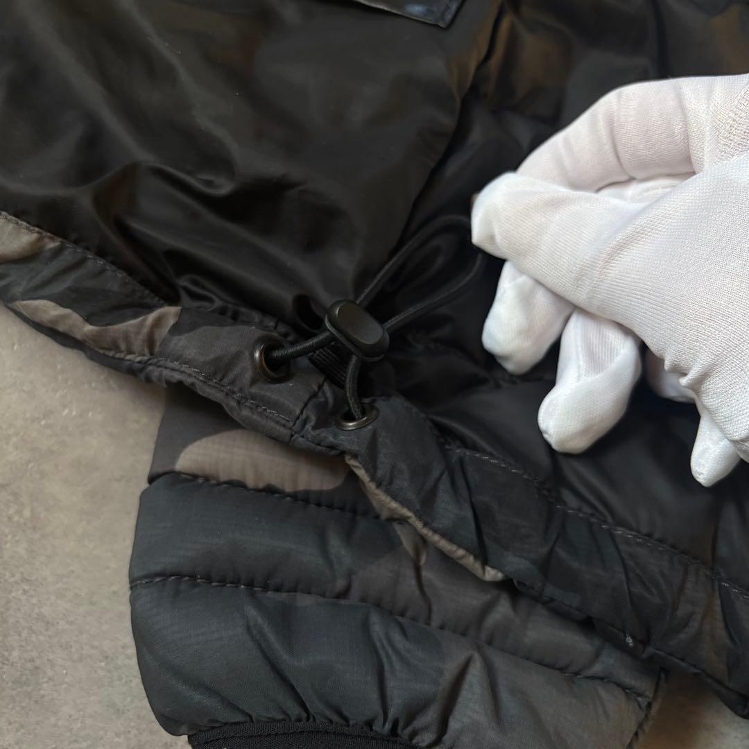 【超希少モデル❗️】カナダグース　ブラックロゴ　ダウンジャケット　カモ柄　迷彩　S