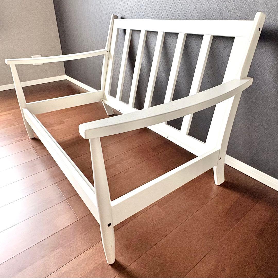 ニトリ✨️ 北欧風 2人掛けソファ ヒル2 ホワイトフレーム✨️