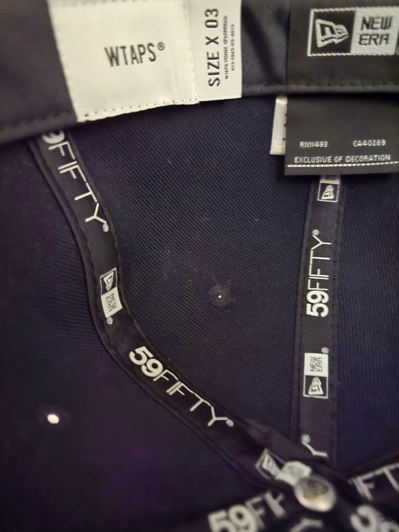 WTAPS ダブルタップス キャップ ネイビー NEW ERA 7 1/2 美品