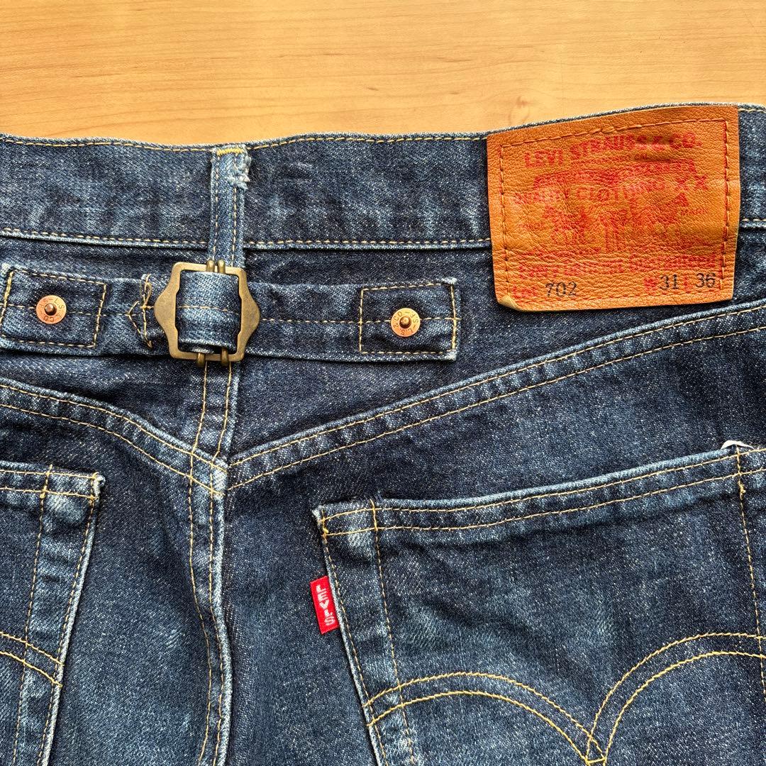 【希少】Levi's 702-XX 復刻 日本製 W31 シンチバック赤耳J22