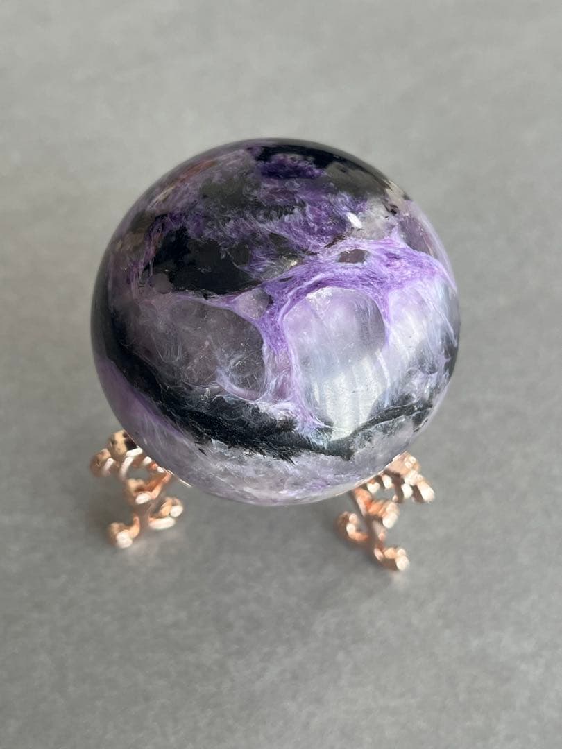 チャロアイトシリカ　スフィア　5.1cm