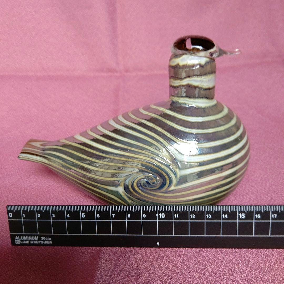 ヴィンテージ フィンランドのオイバ・トイッカ デザイン によるガラスの鳥の置物