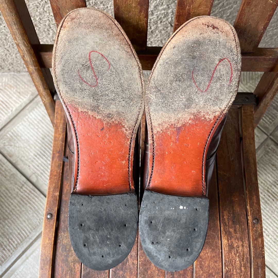 希少！70s USAヴィンテージ　ステイシーアダムス10D白タグレザーブーツ革靴