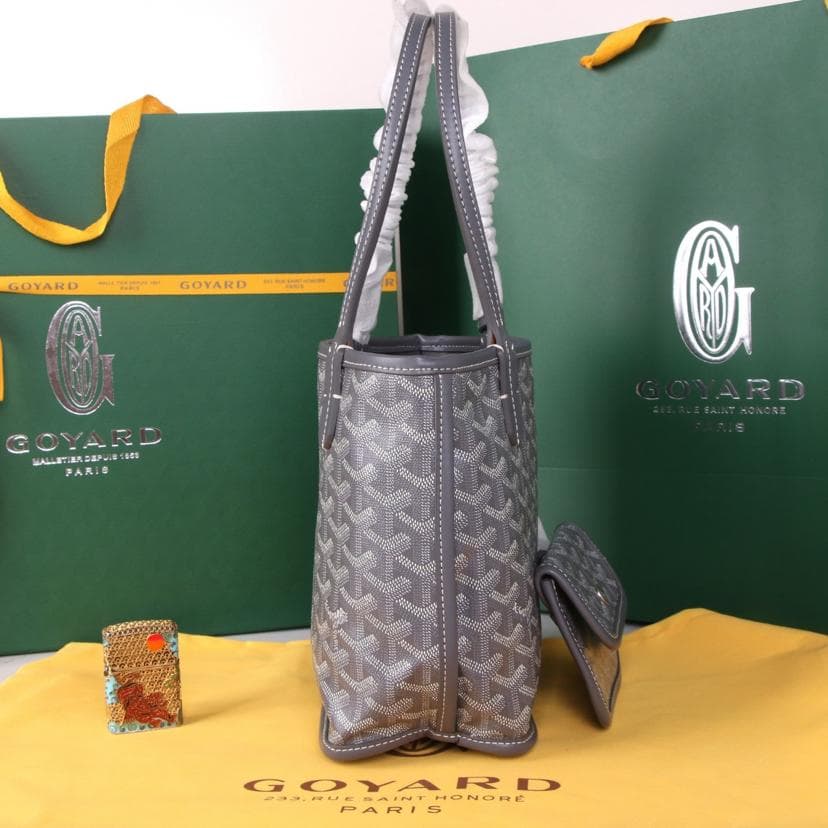 未使用アンジュミニポーチ トートバッグ グレー