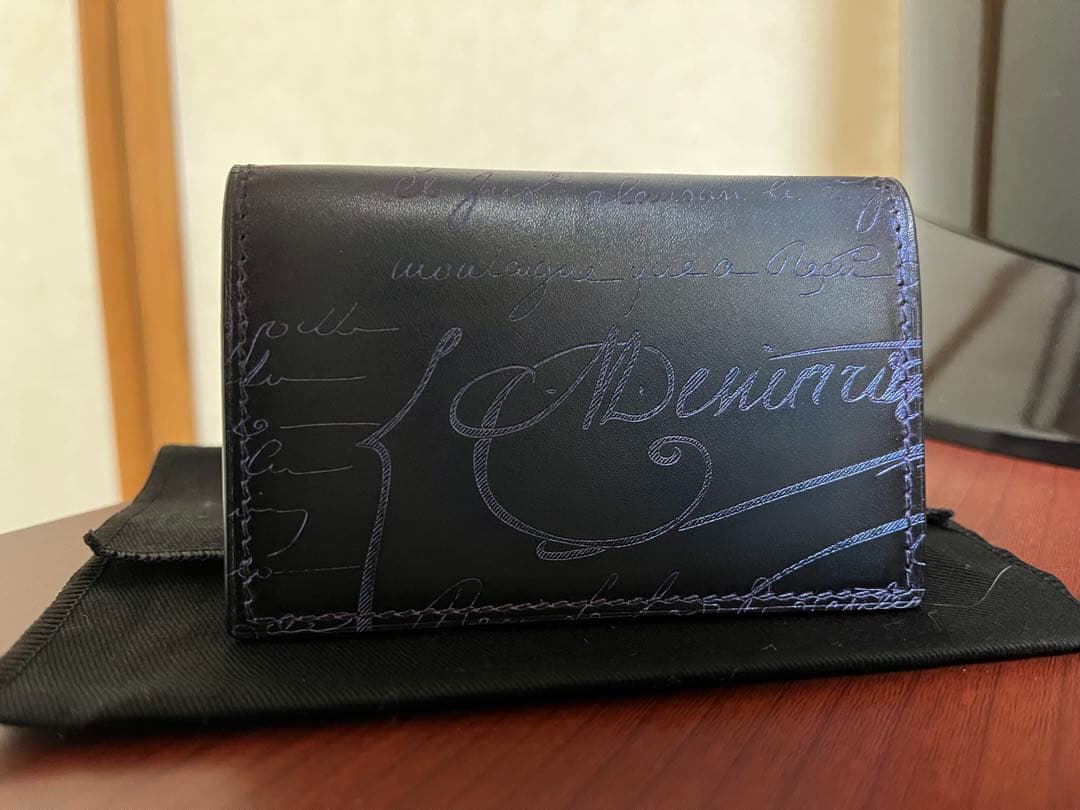 希少Berluti 名刺入れ アメジストパティーヌ