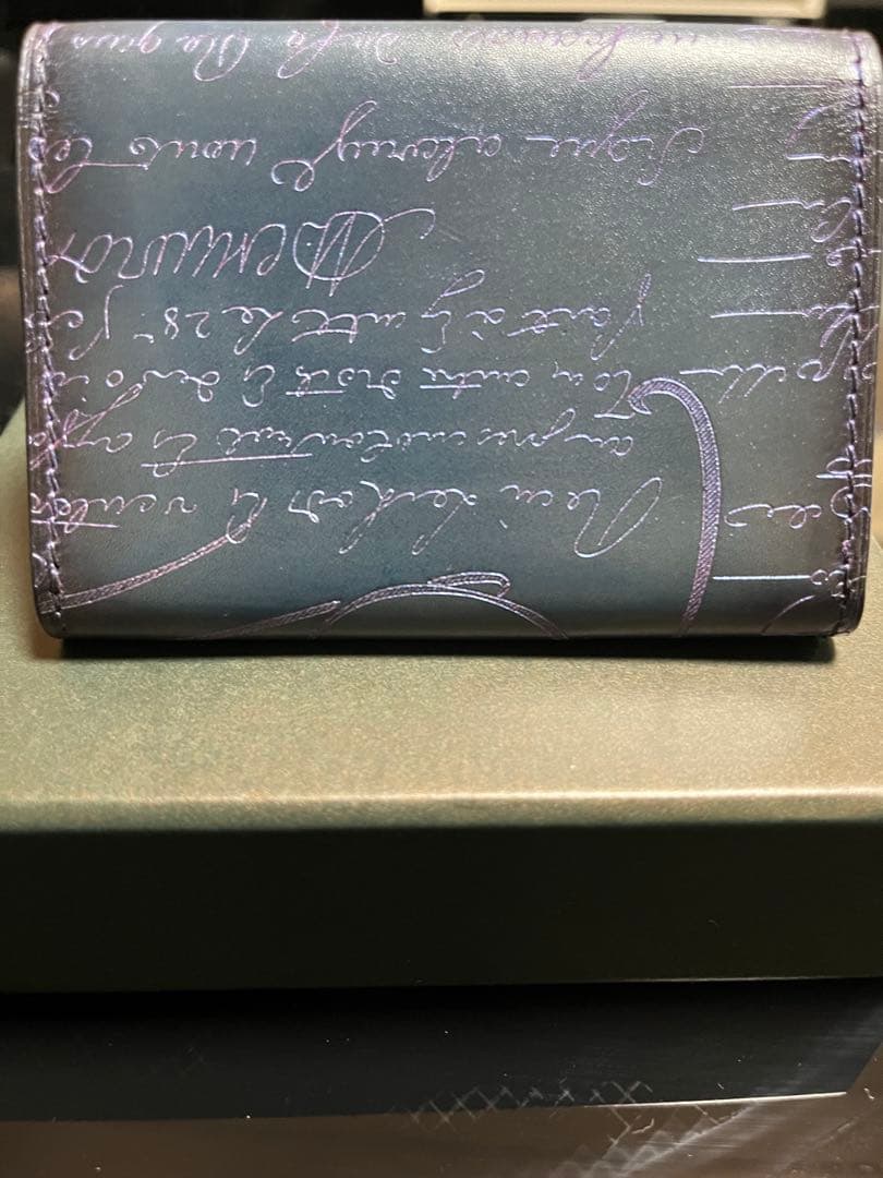 希少Berluti 名刺入れ アメジストパティーヌ