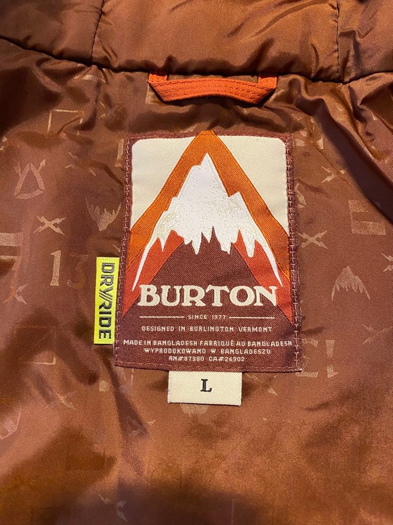 バートン　スノボ　ジャケット　メンズ　L