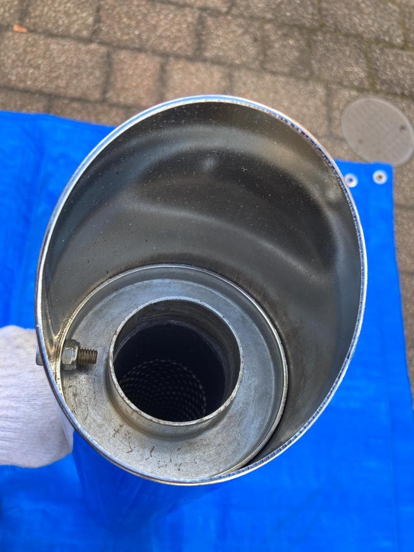 ケンテック ローライダー2in1マフラー90φ　ドラッグスター400 美品