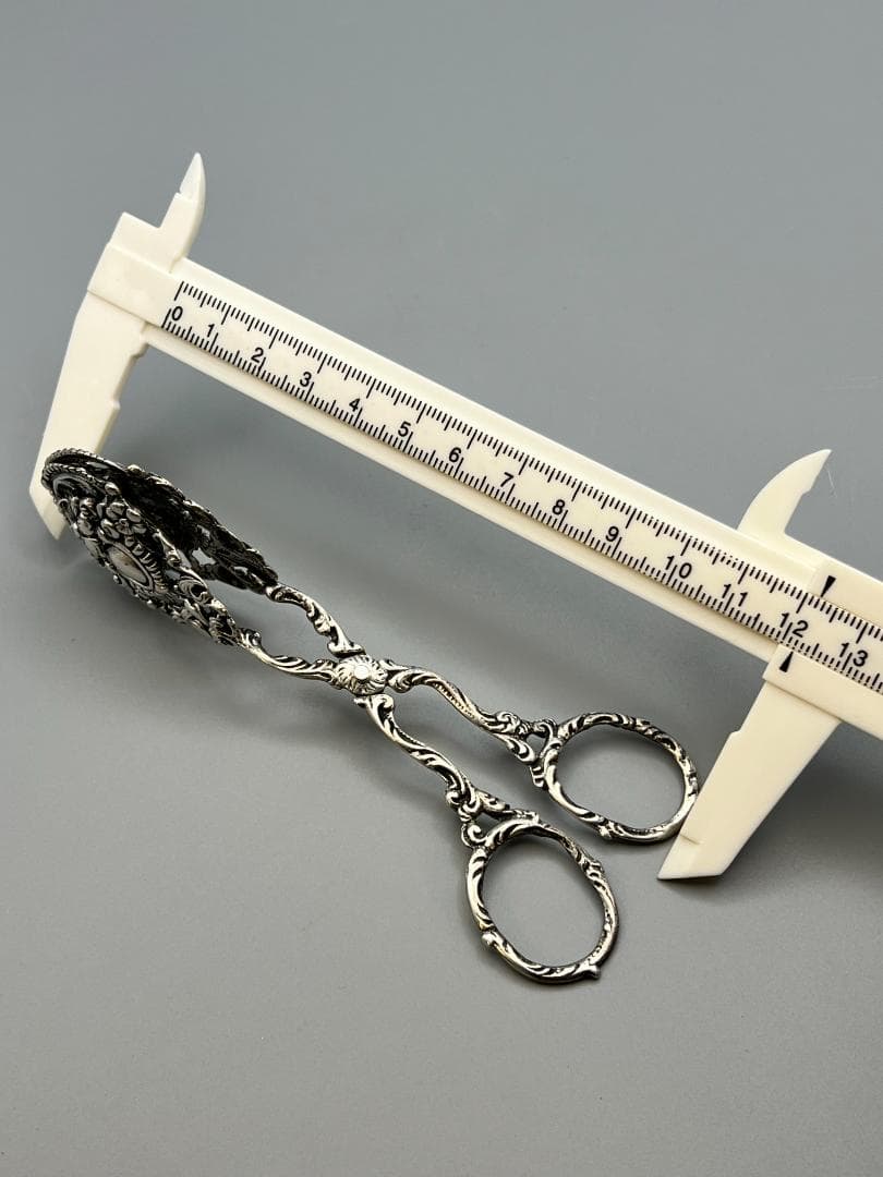 ビンテージ北欧雑貨/スウェーデンで見つけた/シルバー製/トング　重量約32.7g