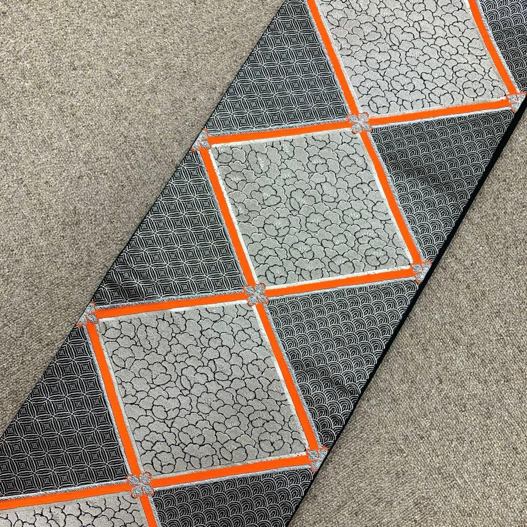 510agu40,帯,小物類全て□七五三 7歳 女児 着物のみ 花扇 鹿の子柄□