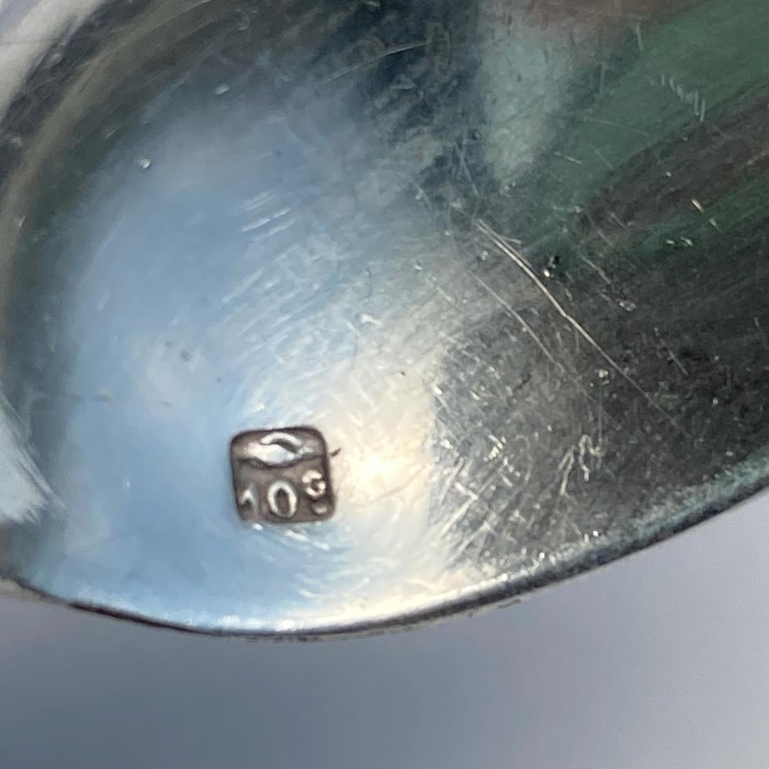 ノワゼット⭐️フランスアンティーク⭐️ティースプーン　4本セット　純銀P