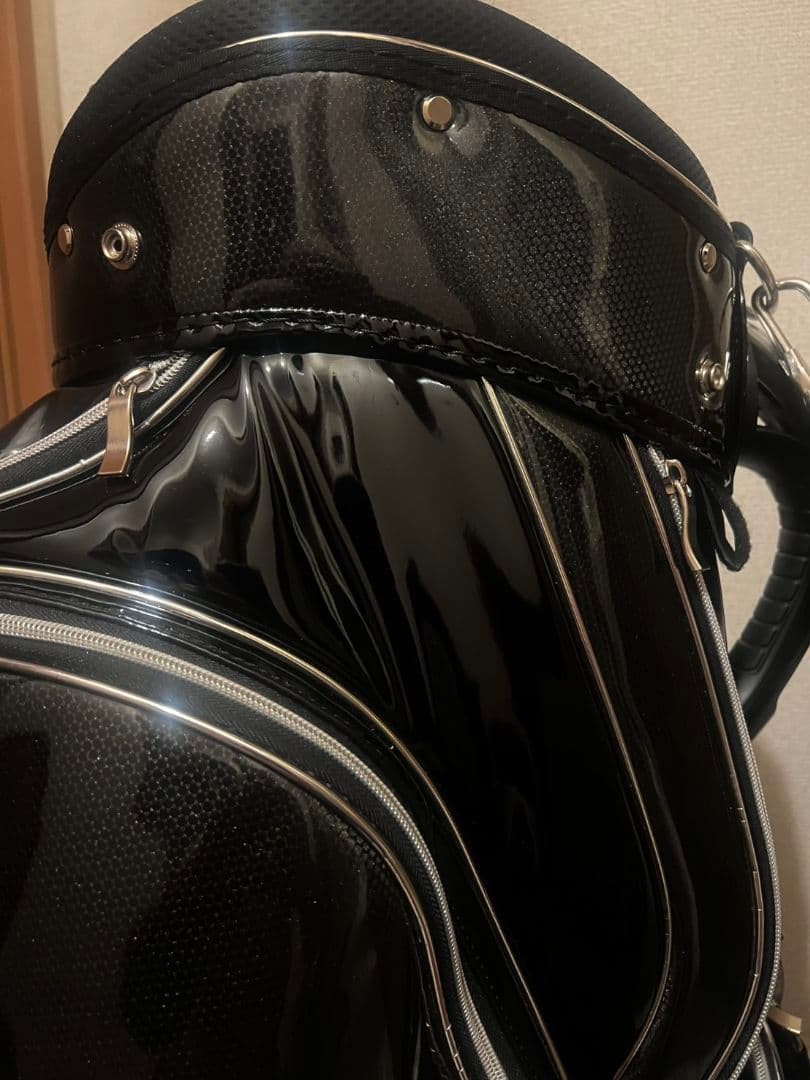 希少品　ゴルフキャディバッグ9型　付属品(フードカバー、ネームプレート有り)