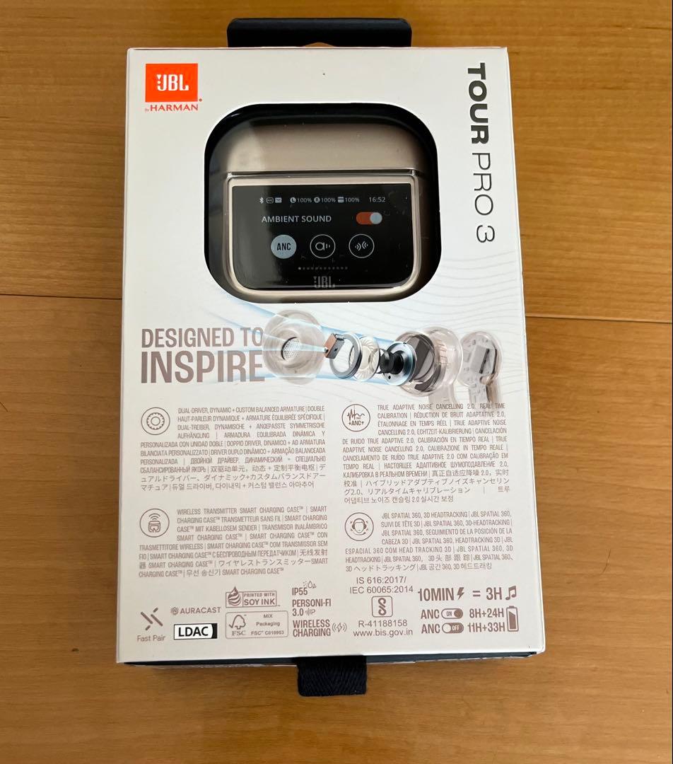 【新品未開封品】JBL Tour Pro 3 ラテ