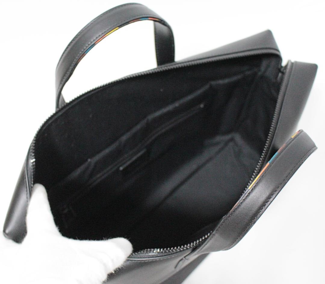 新品 ポールスミス ビジネスカジュアル 2WAY レザー ビジネスバッグ グレー