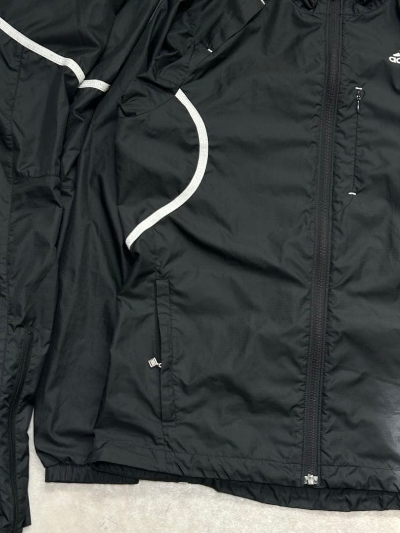 美品 セットアップ adidas ナイロン 上下 ジャケット パンツ S