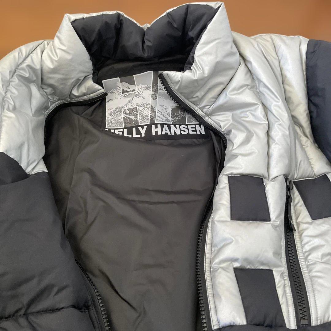 ヘリーハンセン　ダウンジャケット　ブラックシルバーtohji着用　ノースフェイス