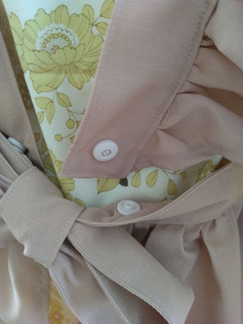 被布エプロン　スモーキーピンク