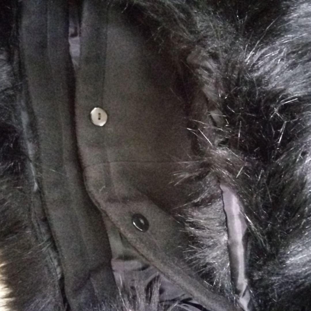  PARTY ファー付きポンチョコート