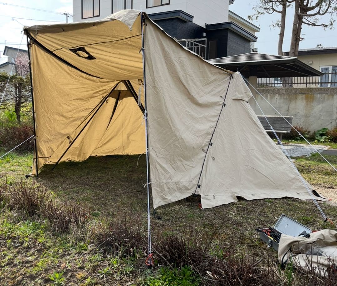 FUTUREFOX FOX-BASE EVO TC カーキ　メッシュ付前幕セット