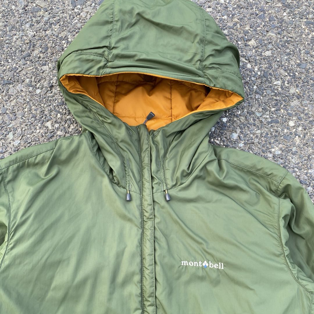 k*0様 mont-bell モンベル ダウンジャケット リバーシブル オレンジ