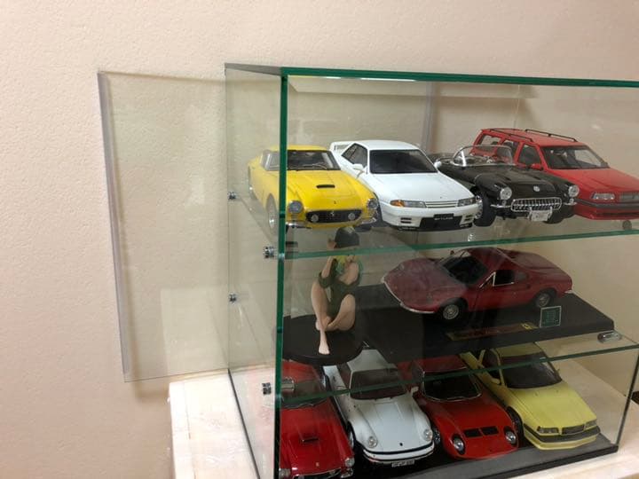 高級ガラスケースＫ☆フィギュア☆1/18☆コレクション☆ガラスケース☆ミニカー